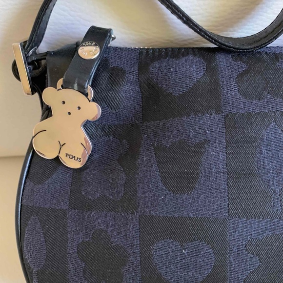 Tous Handbags - Authentic TOUS Kaos Bear Logo Black Shoulder Bag NWOT